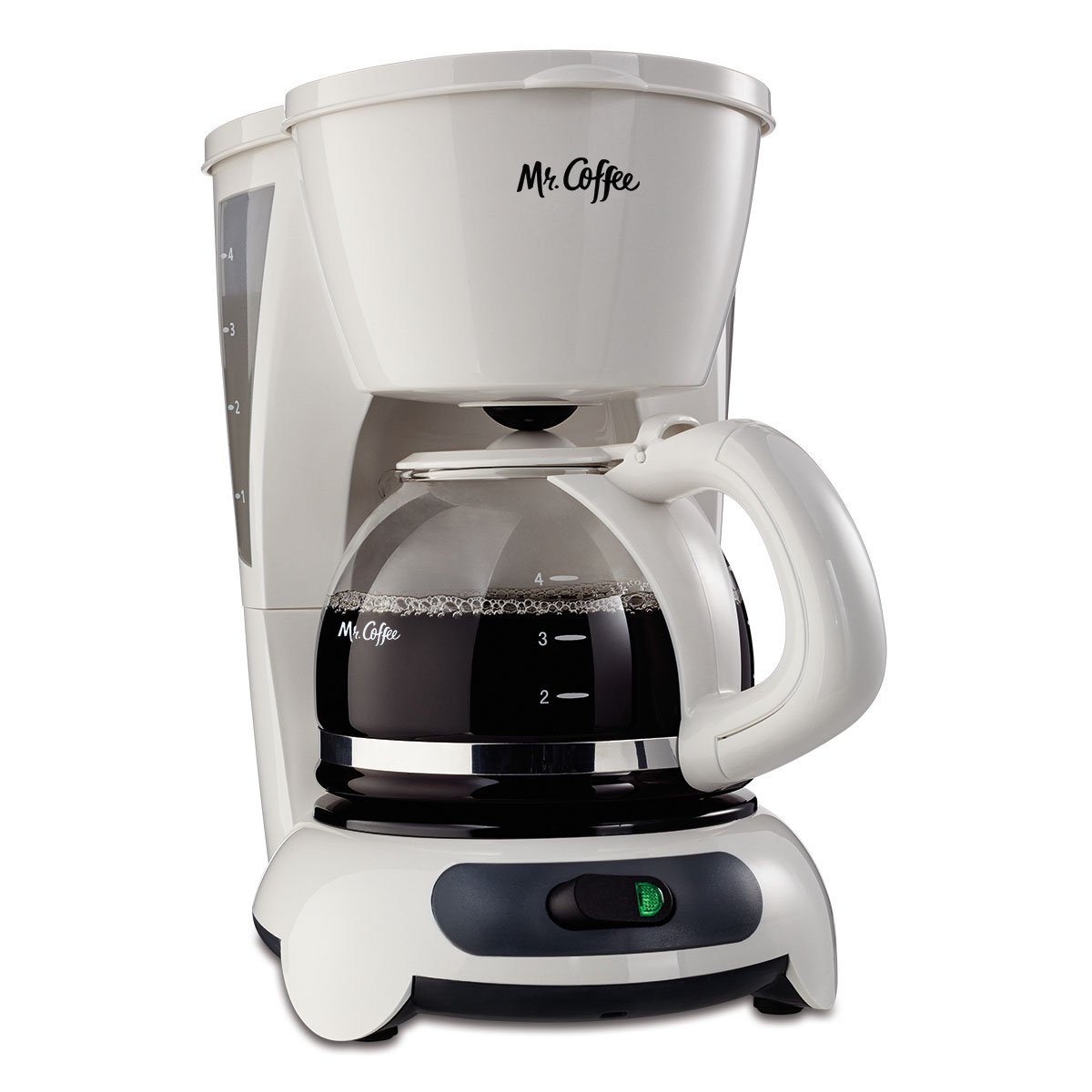 Mr Coffee 4 Cup Coffeemaker, Auto Off, Pause n Serve, Glass Carafe Mr Coffee 4 Cup Coffee Maker With Stainless Steel Carafe