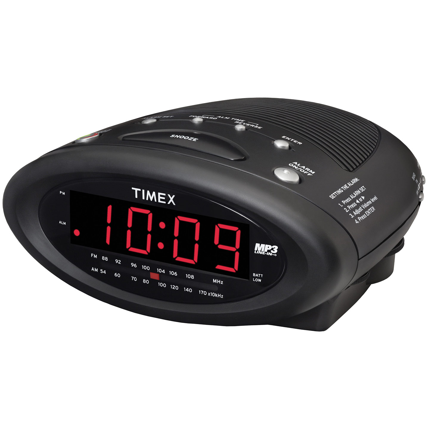 Timex Hotel Clock Radio with MP3 Line-In and Nature Sounds -  