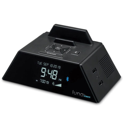 CONAIRTIME® Sync Bluetooth® Alarm Clock with Dual USB Charging Ports