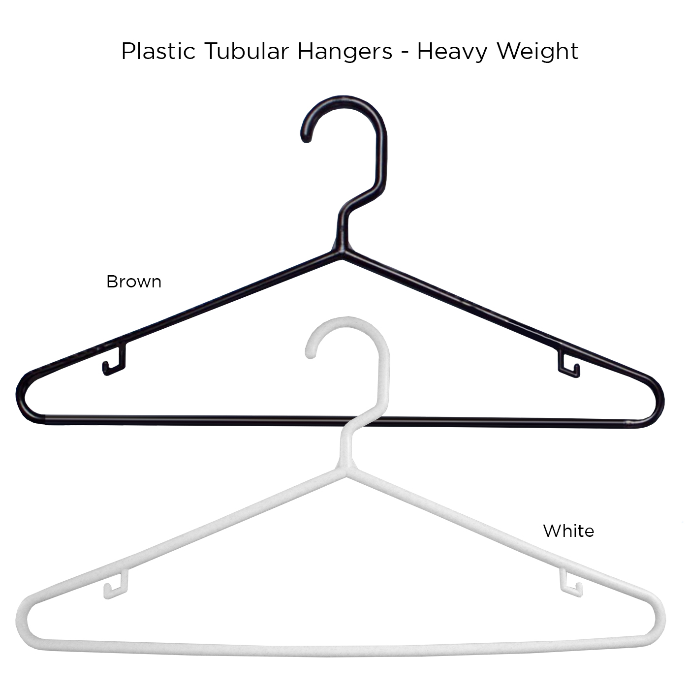 Tubular Plastic Hangers - 5/16