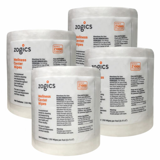 Disinfecting Wipes by Zogics, Wellness Center Wipes