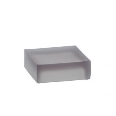 Square Soap holder Gray Ghost Frost